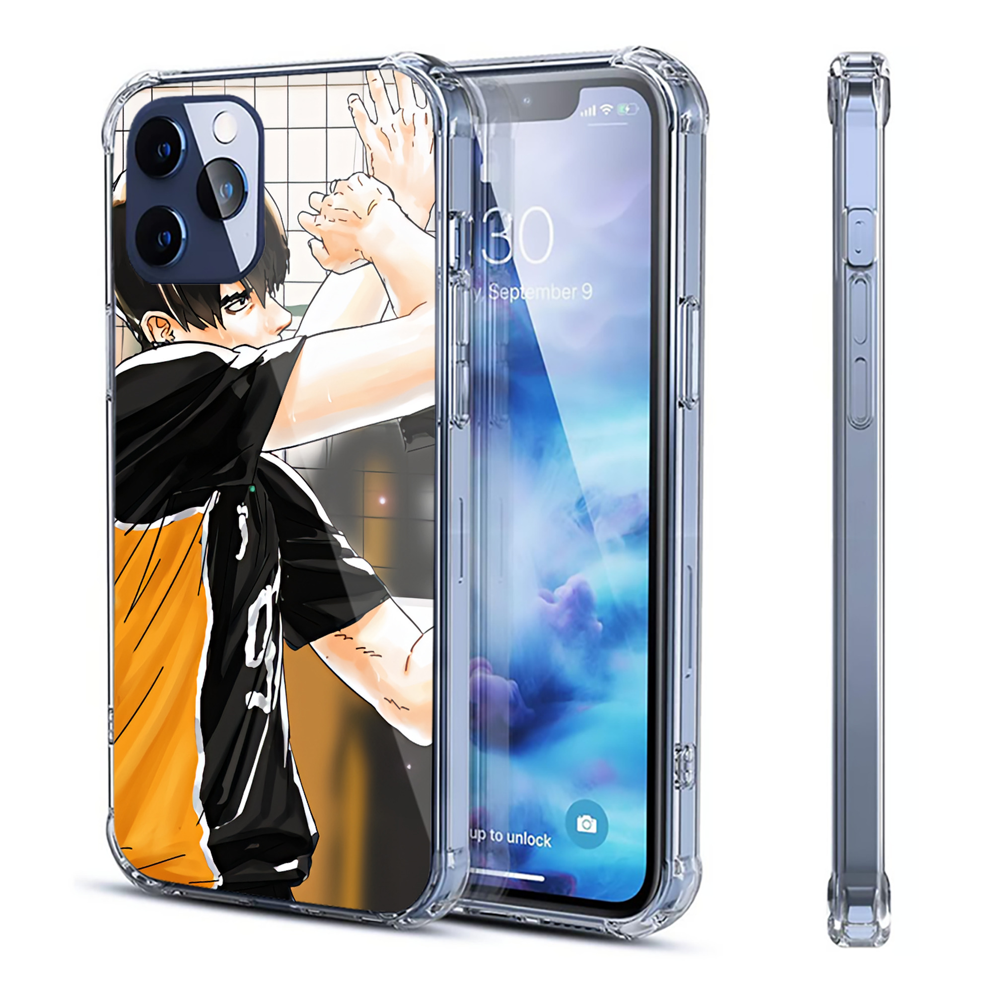（画像用） ハイキュー!! Haikyu!! 【iPhone 12シリーズ対応】透明スマホケース（クリアソフトケース）